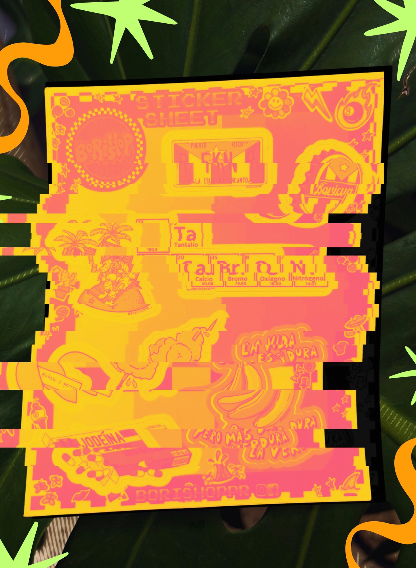 Borishop P.R. Sticker Sheet