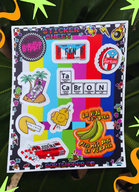 Borishop P.R. Sticker Sheet